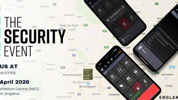 banner för the security event i England 2026