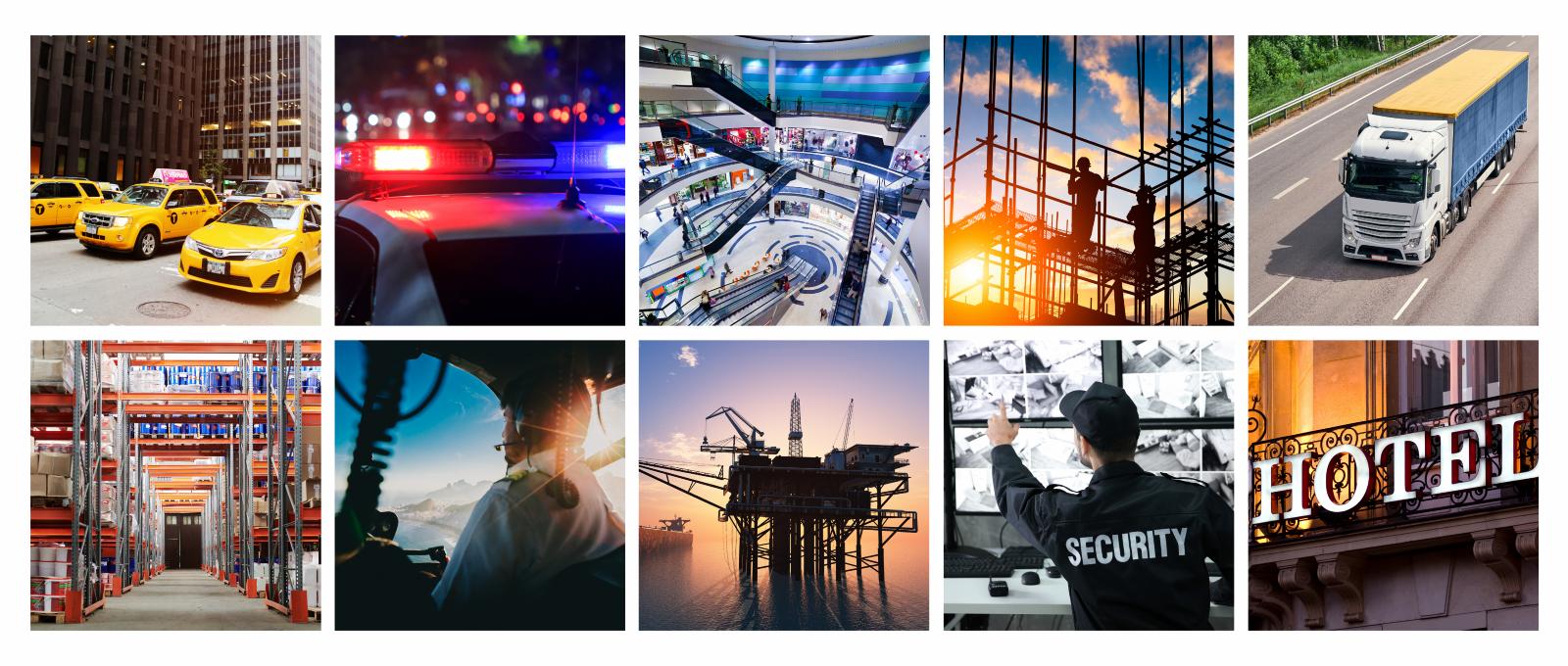 PTT taxi polis väktare köpcentrum bygg transport logistik flyg olja och gas hotell