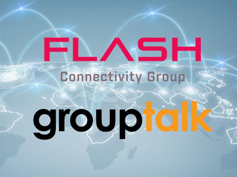 GroupTalk och Flash connectivity group loggor