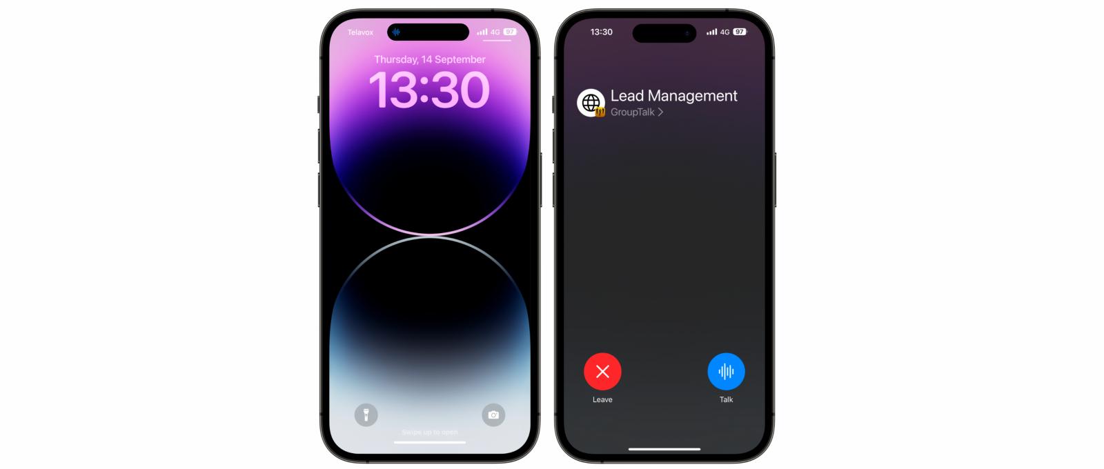 GroupTalk Push to Talk app med Apples iOS 17 release