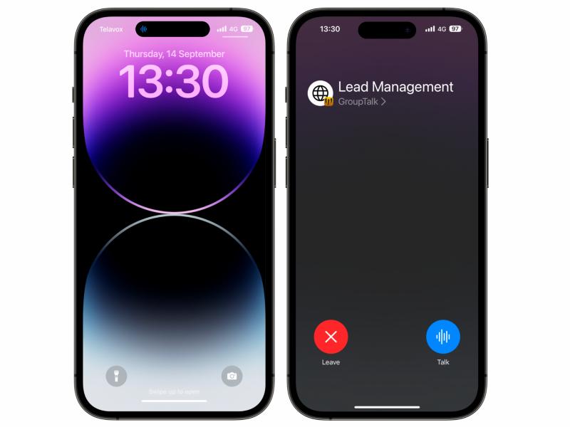 GroupTalk Push to Talk app med Apples iOS 17 release