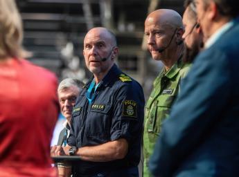 Bild på en svensk polisman