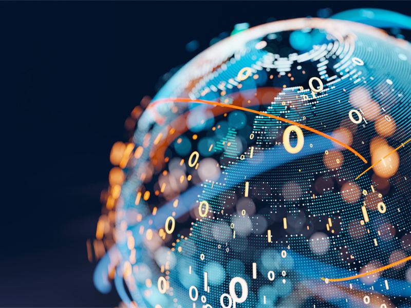 En jordglob med siffror runt omkring