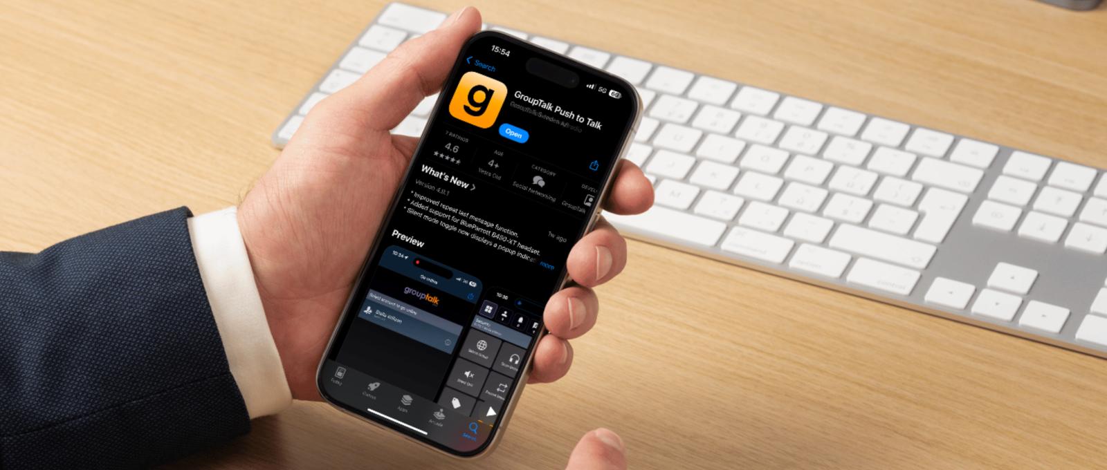 Kugghjul med GroupTalk support och hjälp med two-way radio lösning