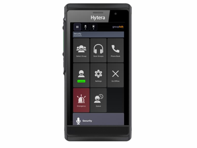 Hytera PNC 550 med GroupTalk app